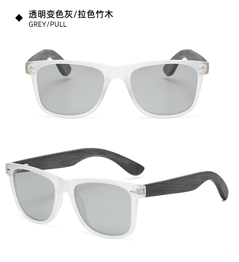 European and American popular fashion classic bamboo sunglasses detail -8