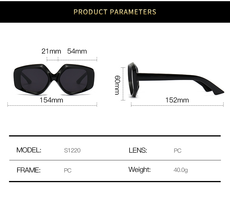 RUISEN'S New Personalized Fashion Tortoiseshell Sunglasses 1220-6