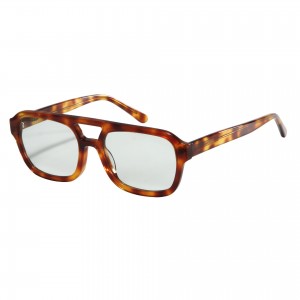 RUISEN’S Trendy Oversized Double-Bridge Acetate Sunglasses, Fashion Shades  RT2034