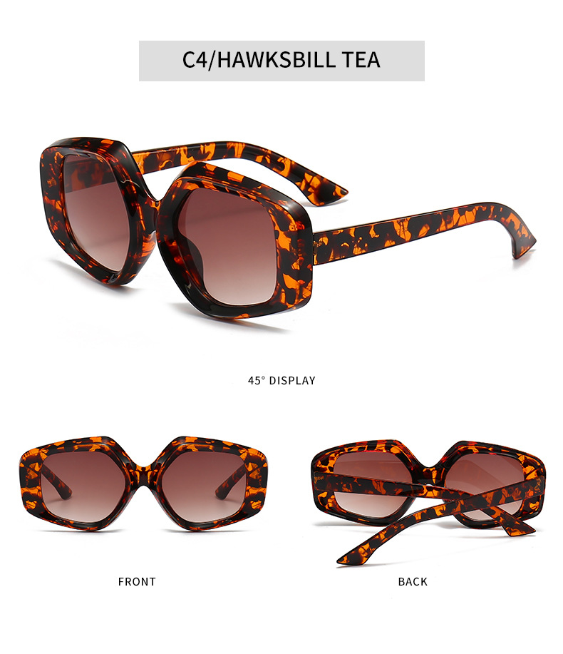 RUISEN'S New Personalized Fashion Tortoiseshell Sunglasses 1220-6