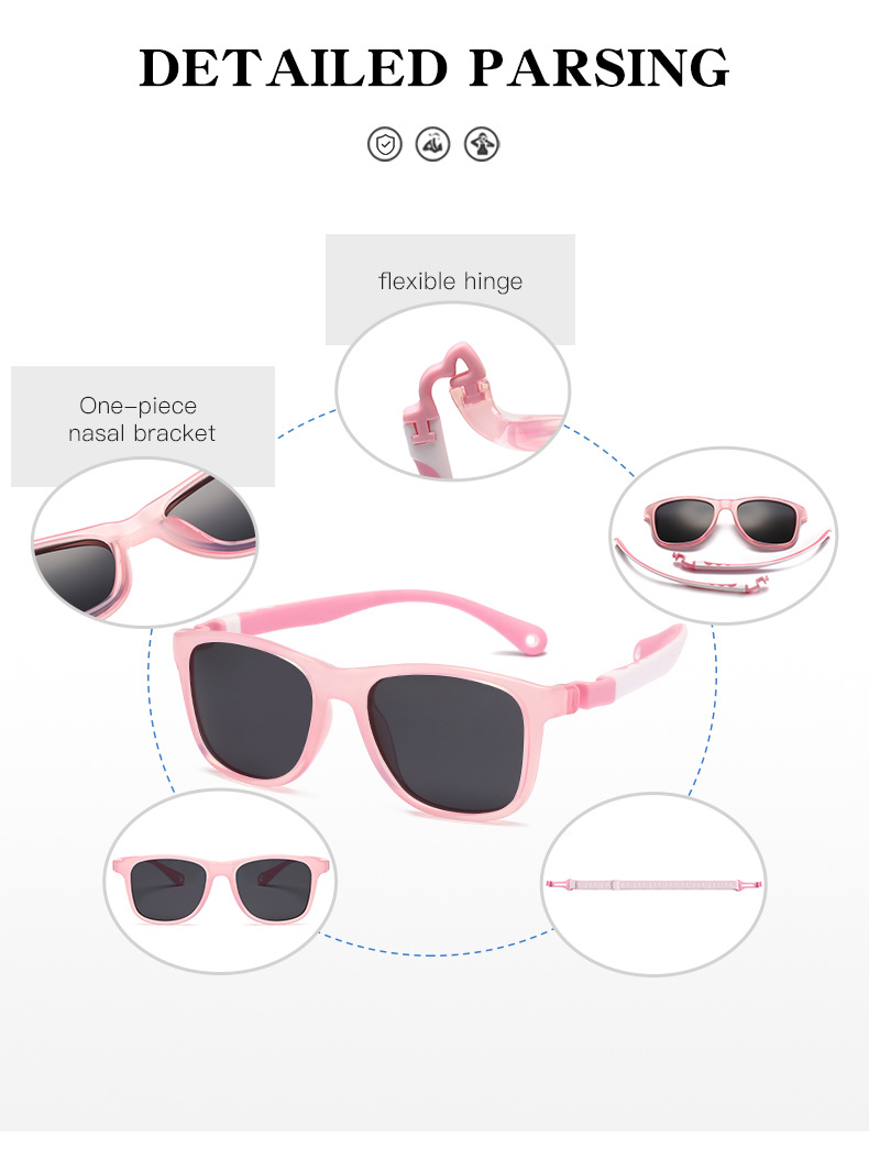 RUISEN'S UV Protection Kids Sunglasses are Comfortable and Soft NP0809