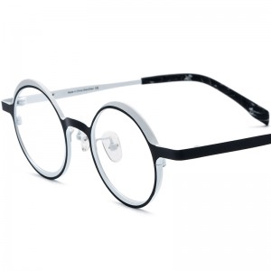 RUISEN’S Retro Round Pure Titanium Glasses Frames | Multi-Color Ultra-Light Unisex Eyewear 185774
