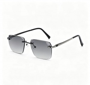 RUISEN’S Luxury Rimless UV400 Sunglasses For Men 25635