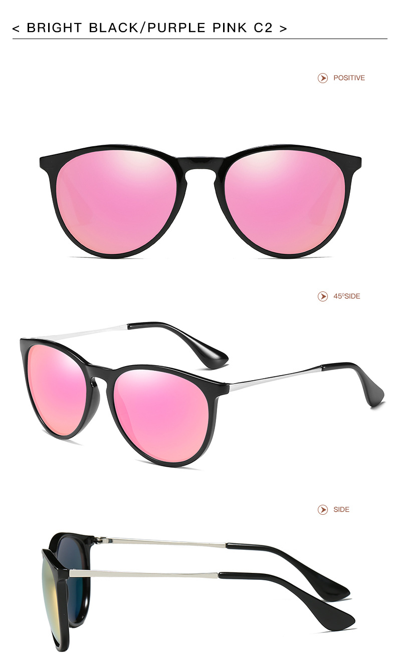 Round Sunglasses for Women Men Classic