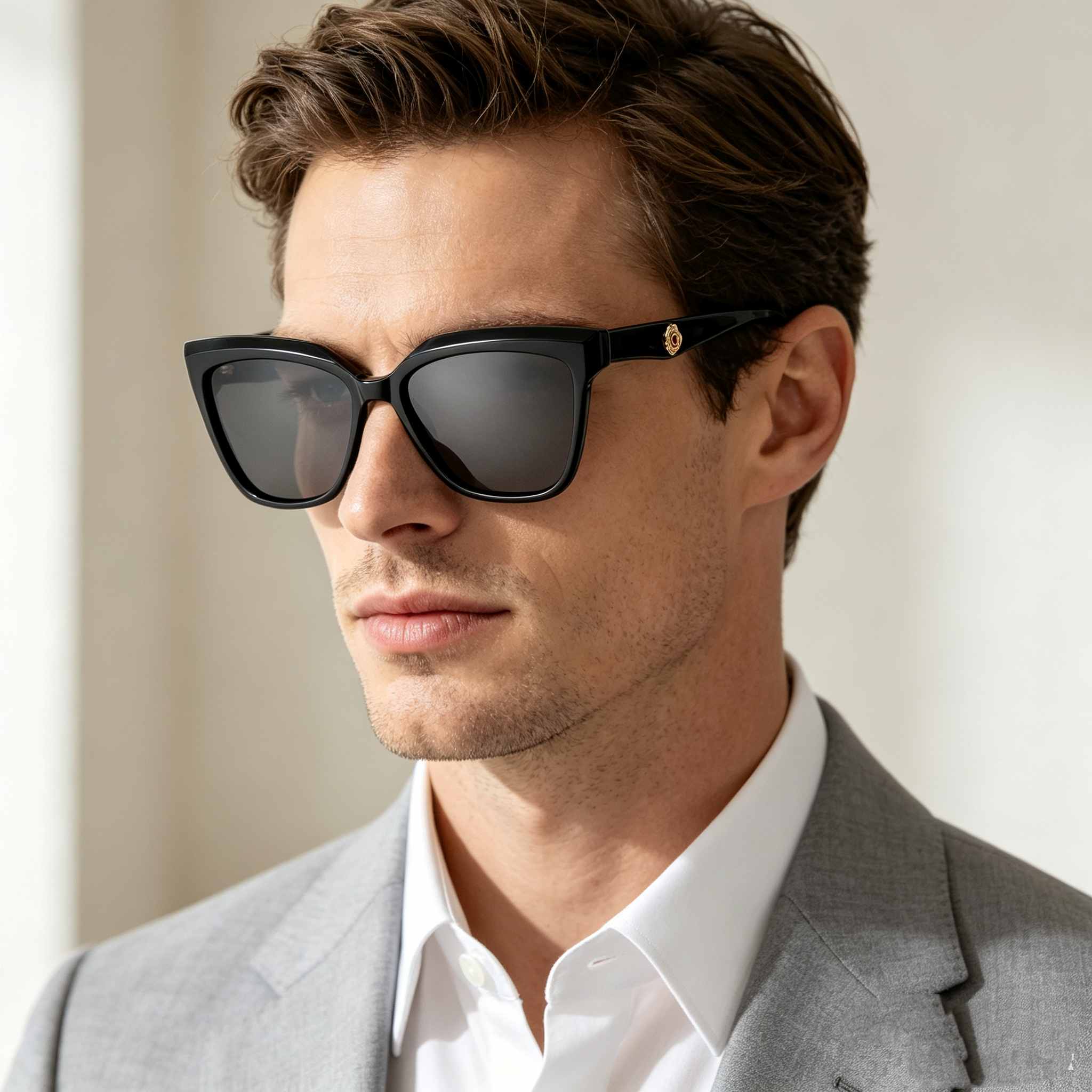 RUISEN'S Vintage Oversized Cateye UV Protection Luxury Fashion Sunglasses ATG1009