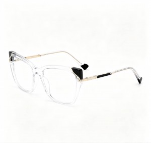 RUISEN’S Chic cat-eye glasses with marble accents and gold details 8006
