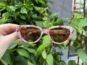 RUISEN’S Multi-Color Tortoise Acetate Frame Cat Eye Sunglasses UV400 Fashion Sun Glasses AT8015