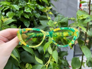 RUISEN’S Multi-Color Tortoise Acetate Frame Cat Eye Sunglasses UV400 Fashion Sun Glasses AT8015