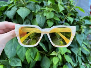 RUISEN’S Designer Grade Cellulose Acetate Marble Pattern Square Eyewear Unisex AT8016