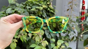 RUISEN’S Swirl Color Designer Inspired Acetate Sunglasses AT8019