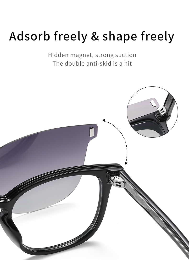  RUISENS'S Functional Clip-On Polarized Sunglasses  CG7202