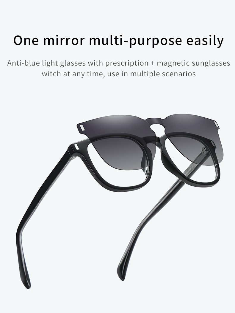  RUISENS'S Functional Clip-On Polarized Sunglasses  CG7202