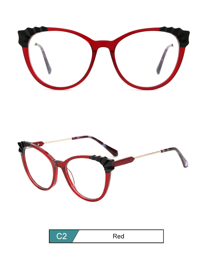 RUISEN'S Fashion Acetate Colour Block Optical Frame 202113