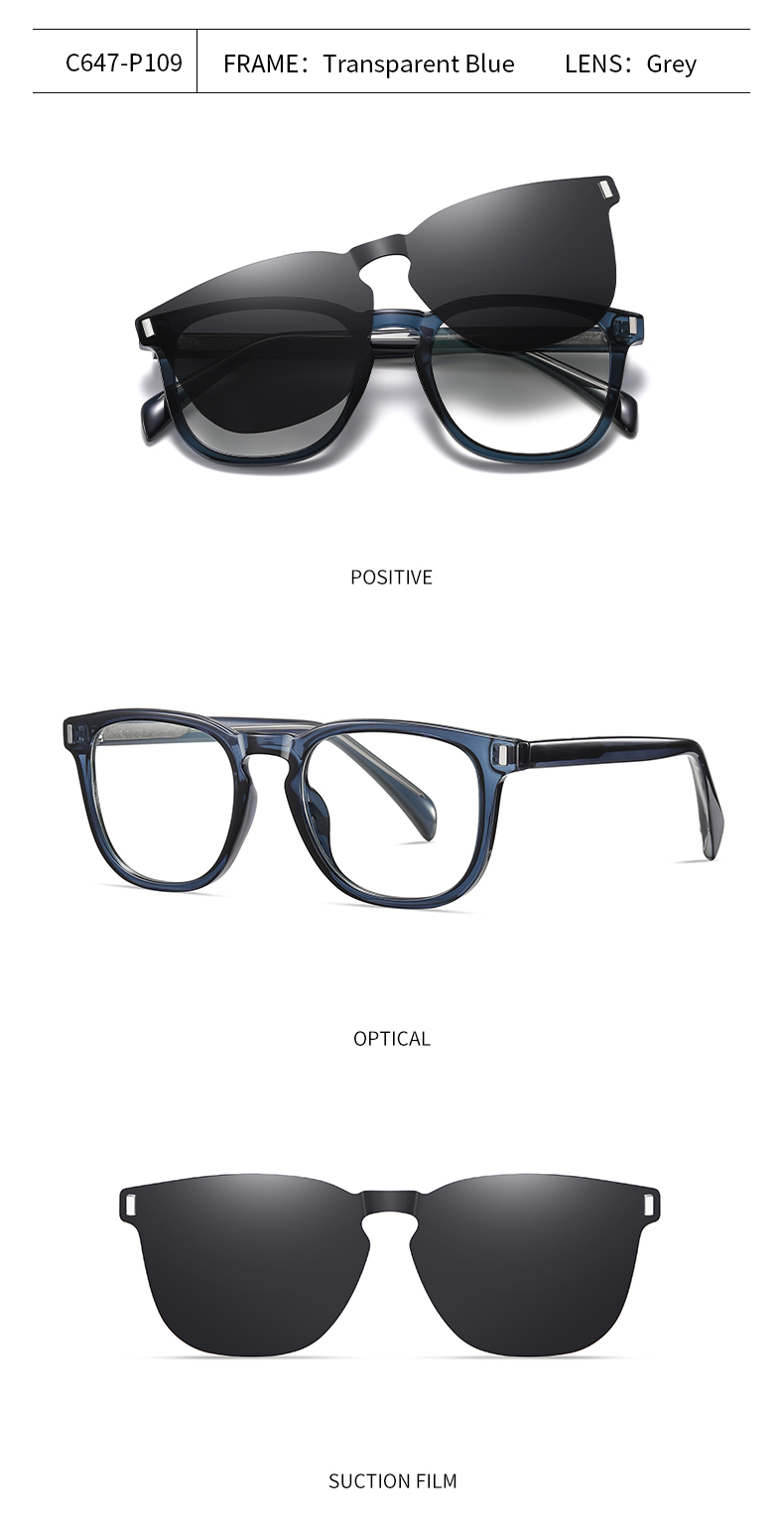  RUISENS'S Functional Clip-On Polarized Sunglasses  CG7202