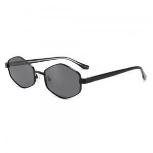 RUISEN’S Polygonal Frame Metal Sunglasses 8650
