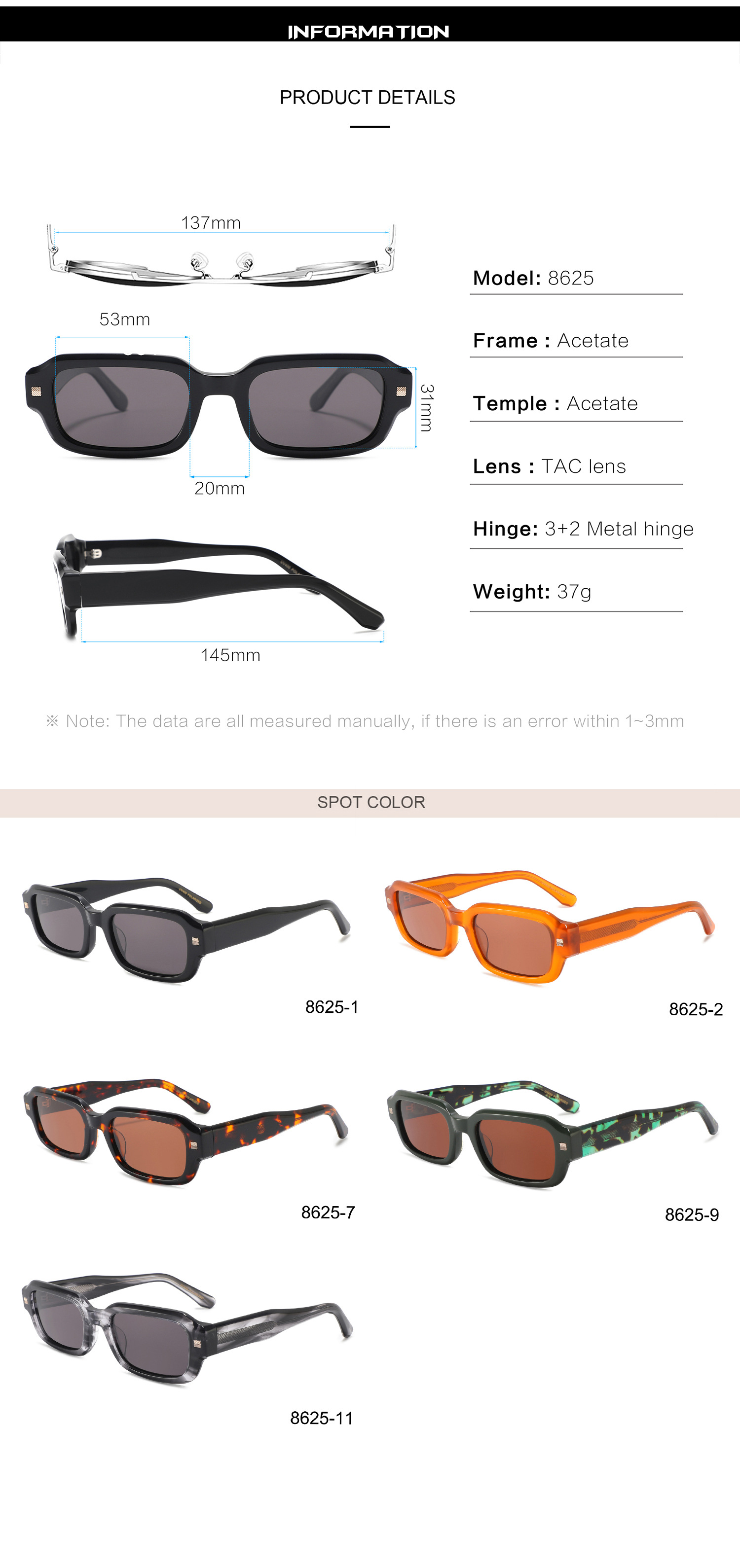Square Sunglasses Outdoor Eyewear Commuter Casual