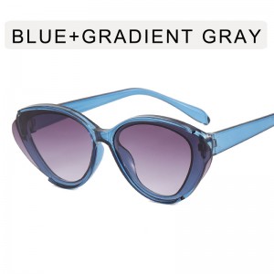 프로모션 가격 2022 새로운 스타일의 작은 고양이 눈 선글라스 힙합 스트리트 스타일의 멋진 음영