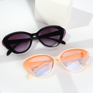 프로모션 가격 2022 새로운 스타일의 작은 고양이 눈 선글라스 힙합 스트리트 스타일의 멋진 음영