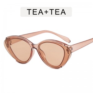 프로모션 가격 2022 새로운 스타일의 작은 고양이 눈 선글라스 힙합 스트리트 스타일의 멋진 음영