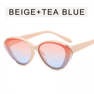 프로모션 가격 2022 새로운 스타일의 작은 고양이 눈 선글라스 힙합 스트리트 스타일의 멋진 음영