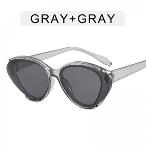 프로모션 가격 2022 새로운 스타일의 작은 고양이 눈 선글라스 힙합 스트리트 스타일의 멋진 음영