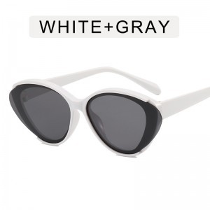 프로모션 가격 2022 새로운 스타일의 작은 고양이 눈 선글라스 힙합 스트리트 스타일의 멋진 음영