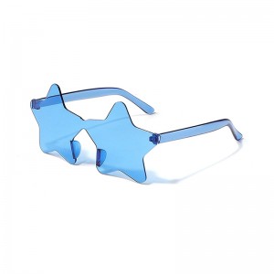 프로모션 가격 원피스 별 모양 Sunnies 무테 캔디 컬러 선글라스