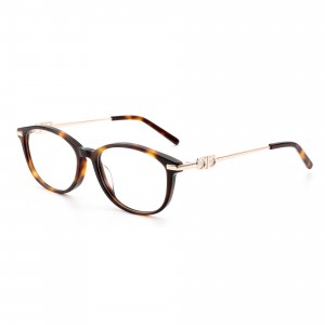 RUISEN’S Tortoise Shell Acetate Rectangle Eyeglasses Hypoallergenic Daily Glasses Frame YD1590