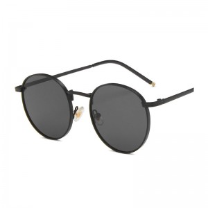 Yoo In-Na and Taeyeon Same Retro Sunnies Hot Selling Metal Round Frame Women Sunglasses