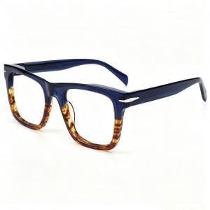 RUISEN’S Transparent Oversized Square Acetate Eyeglasses VG5008AF