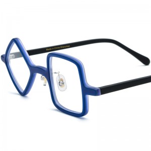 RUISEN’S Mixed Material Round Acetate Titanium Eyeglass Frames Optical Glasses 19387