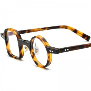 RUISEN’S New Asymmetrical Round & Square Acetate Optical Eyeglass Frame 19155