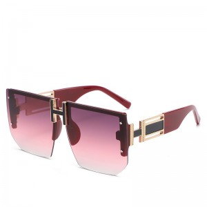 RUISEN’S Unisex High-Fashion Rimless Sunglasses