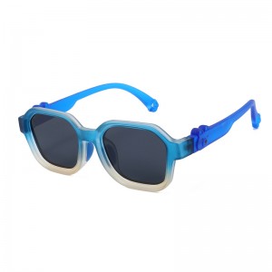 RUISEN’S Gradient Color Square Frame Kids Sunglasses RS-KB670