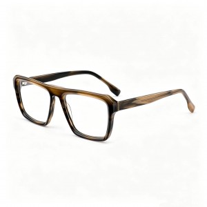 RUISEN’S Classic Solid Square Acetate Eyeglass Frame For Myopia Prescription Lenses F2696