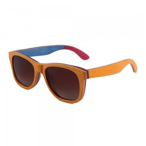 Kacamata UV400 Kayu Tanpa Bingkai Fashion Baru RUISEN RS-W3008