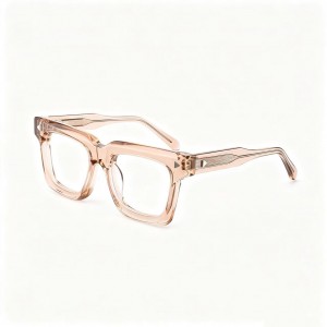 RUISEN’S Multi Triangle Metal Mark Square Eyeglasses VG66309