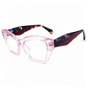 RUISEN’S Floral Spliced Cat Eye Acetate Frames VG6023AF