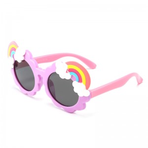 RUISEN’S Kids Cute Rainbow Sunglasses