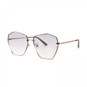 RUISEN'S Randlose Sonnenbrille mit Farbverlauf für Damen 7250