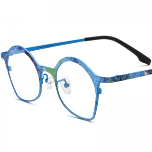 RUISEN’S Colorful Cat Eye Ultra-Light Pure Titanium Optical Frames Myopia Glasses 185937