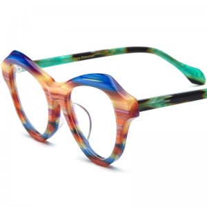 RUISEN’S New Mixed Material Cat Eye Acetate Eyeglass Frames Optical Glasses 19380