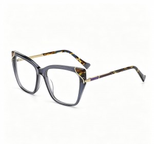 RUISEN’S Chic cat-eye glasses with marble accents and gold details 8006