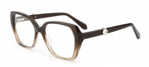 RUISEN’S Trendy Cat Eye Rhinestone Eyeglasses Fashion Glasses For Office Weekend Street Elegant Party Ladies Eyewear 1007