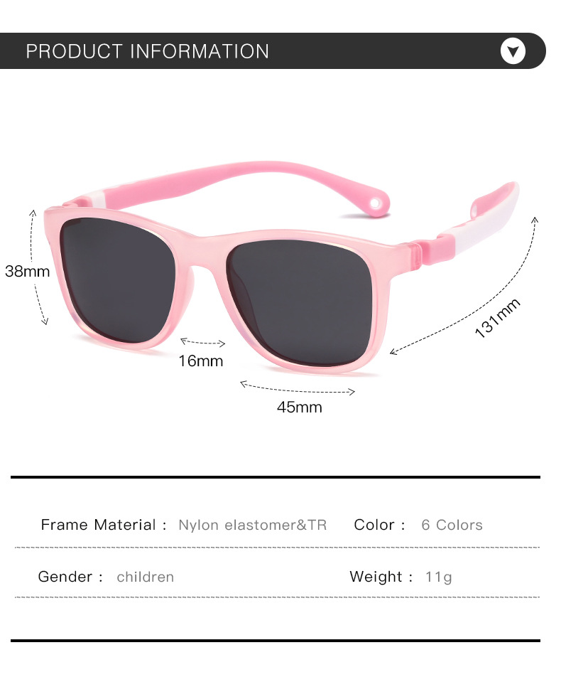 RUISEN'S UV Protection Kids Sunglasses are Comfortable and Soft NP0809