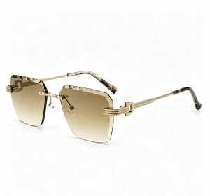 RUISEN’S Luxury rimless metal fashion sunglasses 25666