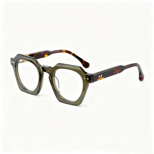 RUISEN’S Octagonal Angled Modified Round Eyeglasses VG66310
