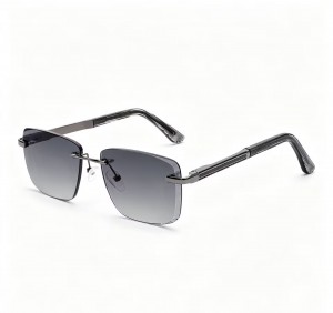 RUISEN’S Rimless metal gradient lens sunglasses for daily outdoor wear 25624