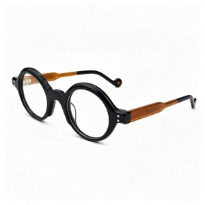 RUISEN’S Unique Round Temple Tip Textured Plate Eyeglasses VO62201