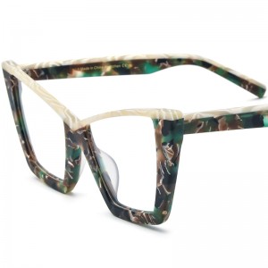 RUISEN’S New Multi-Color Patchwork Matte Square Acetate Optical Frames 19290